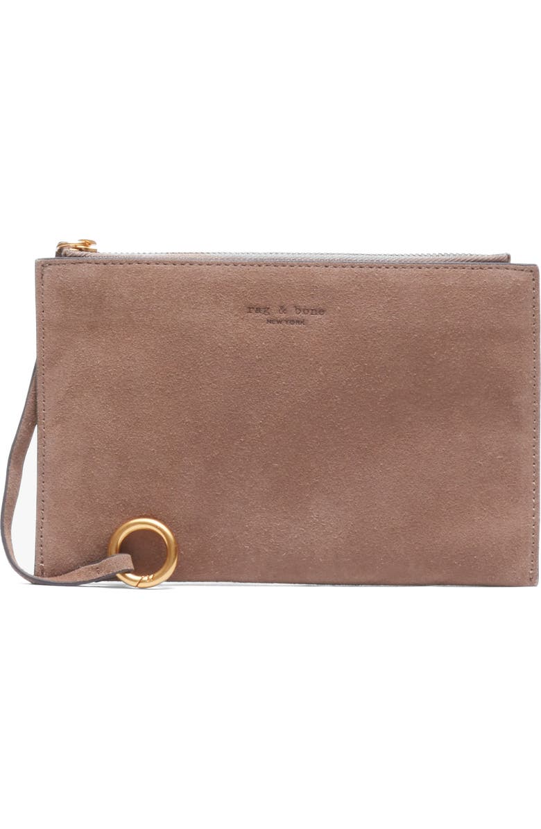 rag & bone Small Alix Carryall Suede Tote, Alternate, color, Cly