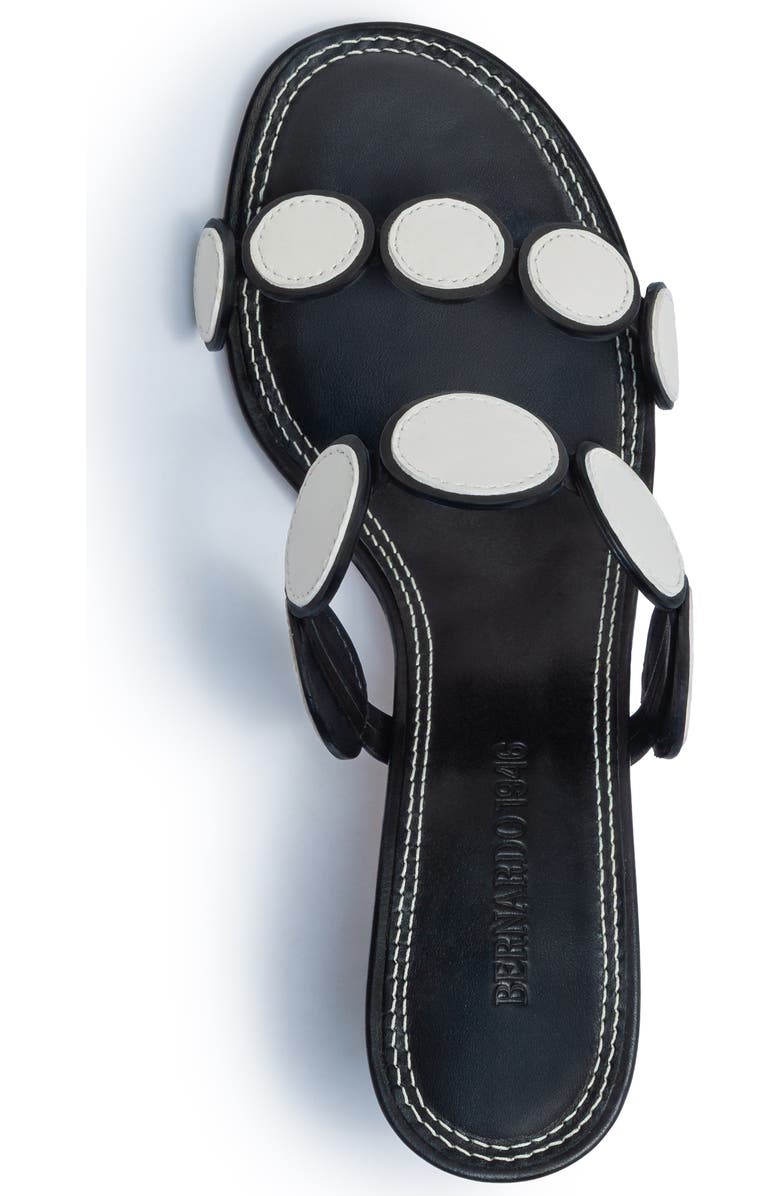 Bernardo 1946 Footwear Prya Kitten Heel Sandal, Alternate, color, Black