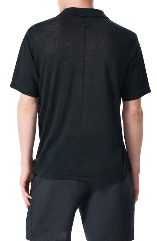 Rag & Bone Johnny Collar Linen Polo