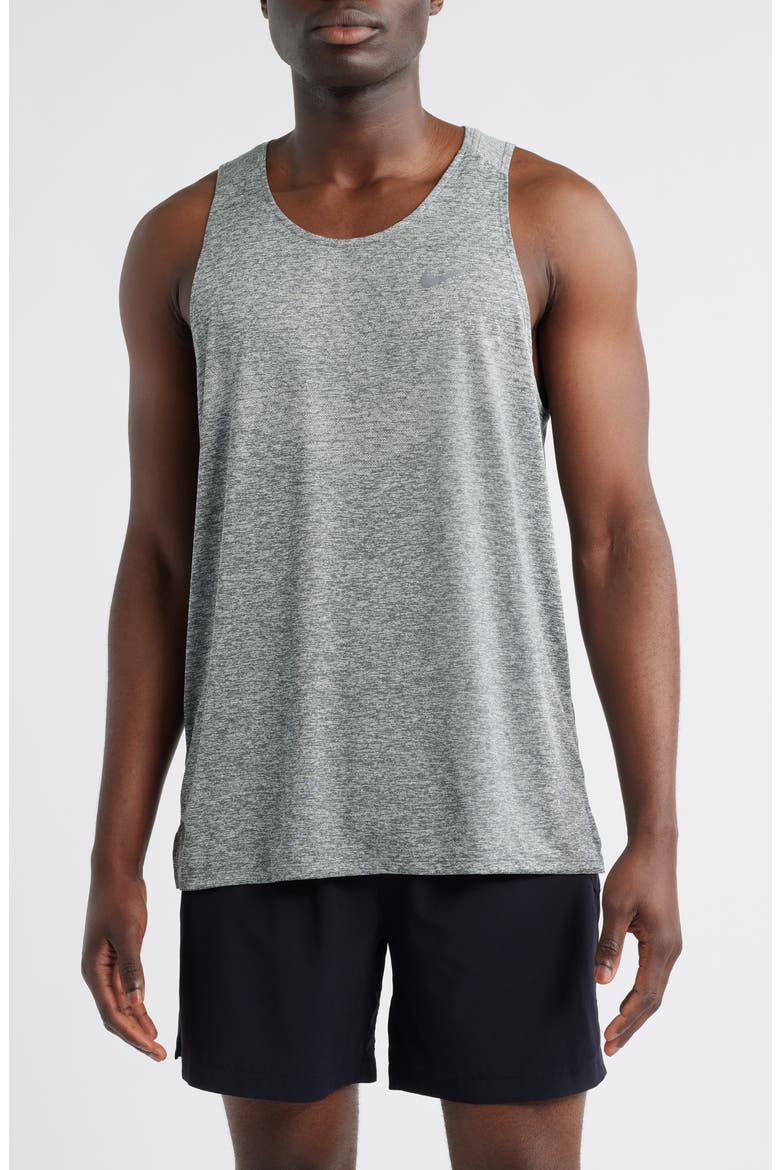 Stride Dri-FIT Running Tank, Main, color, 084 SMOKE GREY/HEATHER