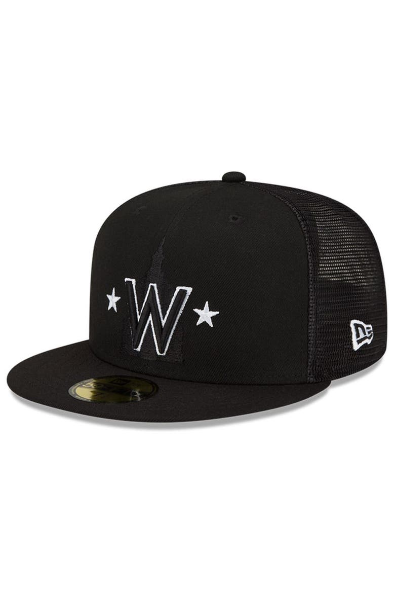 New Era Men's New Era Black Washington Nationals 2023 Batting Practice 59FIFTY Fitted Hat, Main, color,