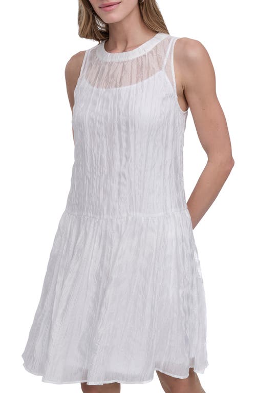 Dkny Organza Trapeze Dress