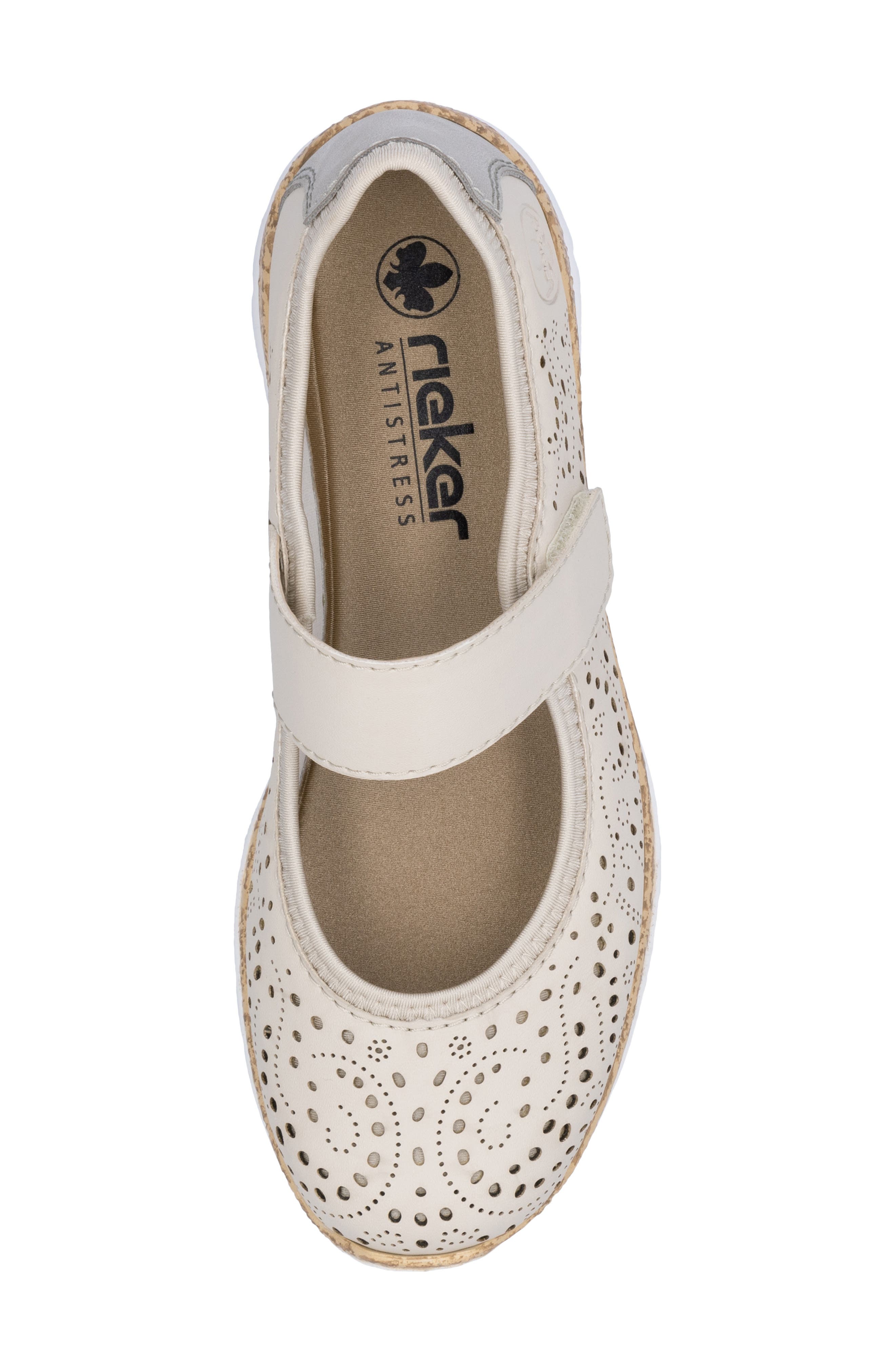 Rieker Nikita 99 Sneaker, Alternate, color, Perle/ Cement/ Perlcreme