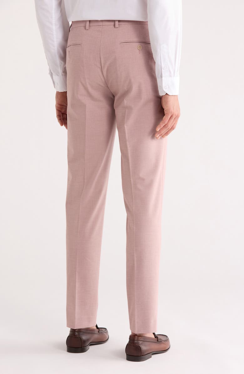 Calvin Klein Slim Fit Stretch Suit Pants, Alternate, color, Pink