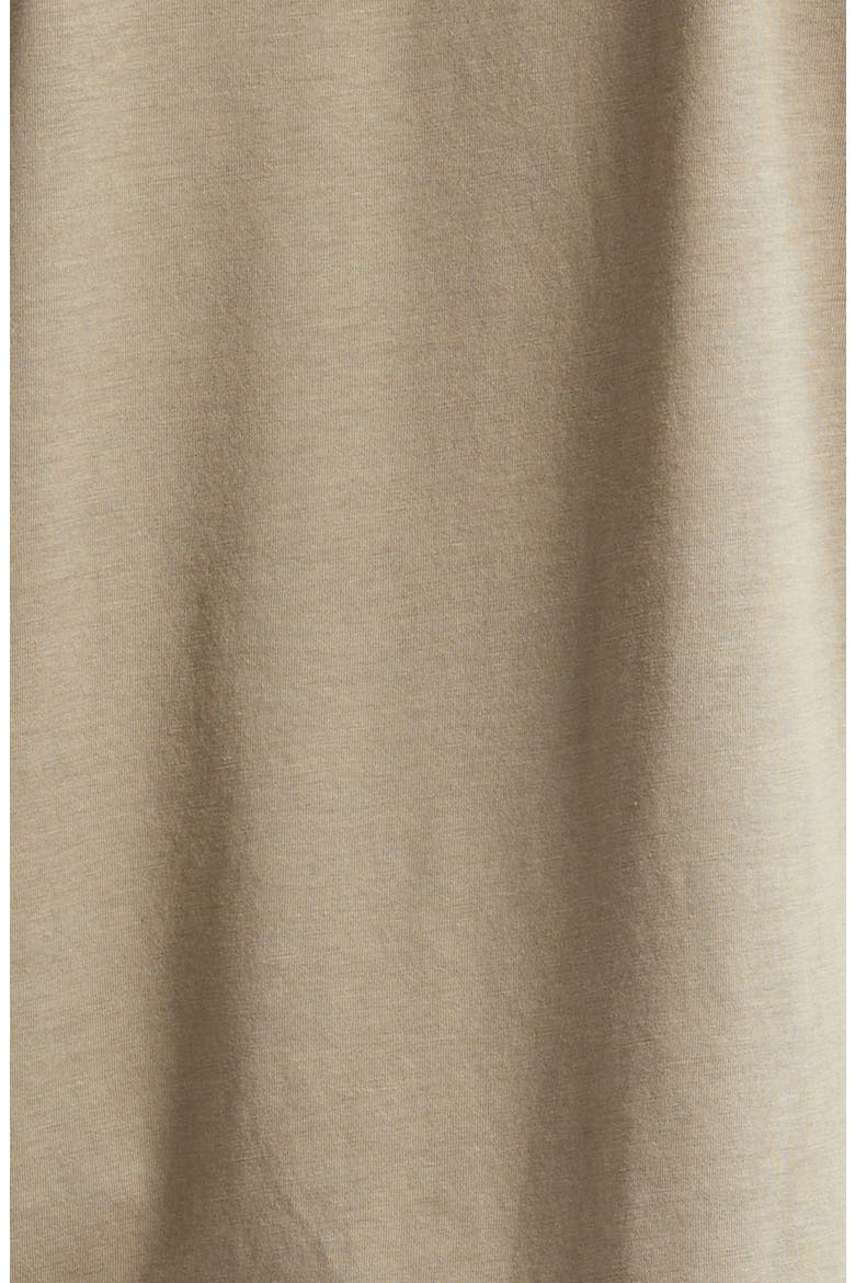 Short Sleeve Lyocell & Cotton Crewneck T-Shirt, Alternate, color, OLIVE GREEN