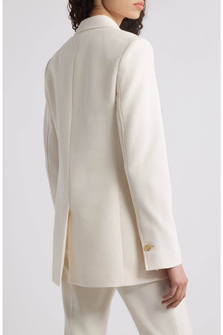 Jasena Textured One-Button Blazer, Alternate, color, SOFT CREAM OTTOMAN