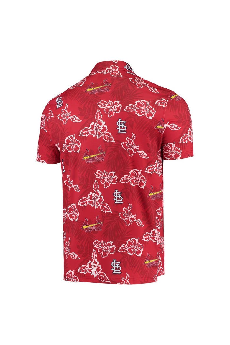 Men's Reyn Spooner Red St. Louis Cardinals Performance Polo, Alternate, color, Red