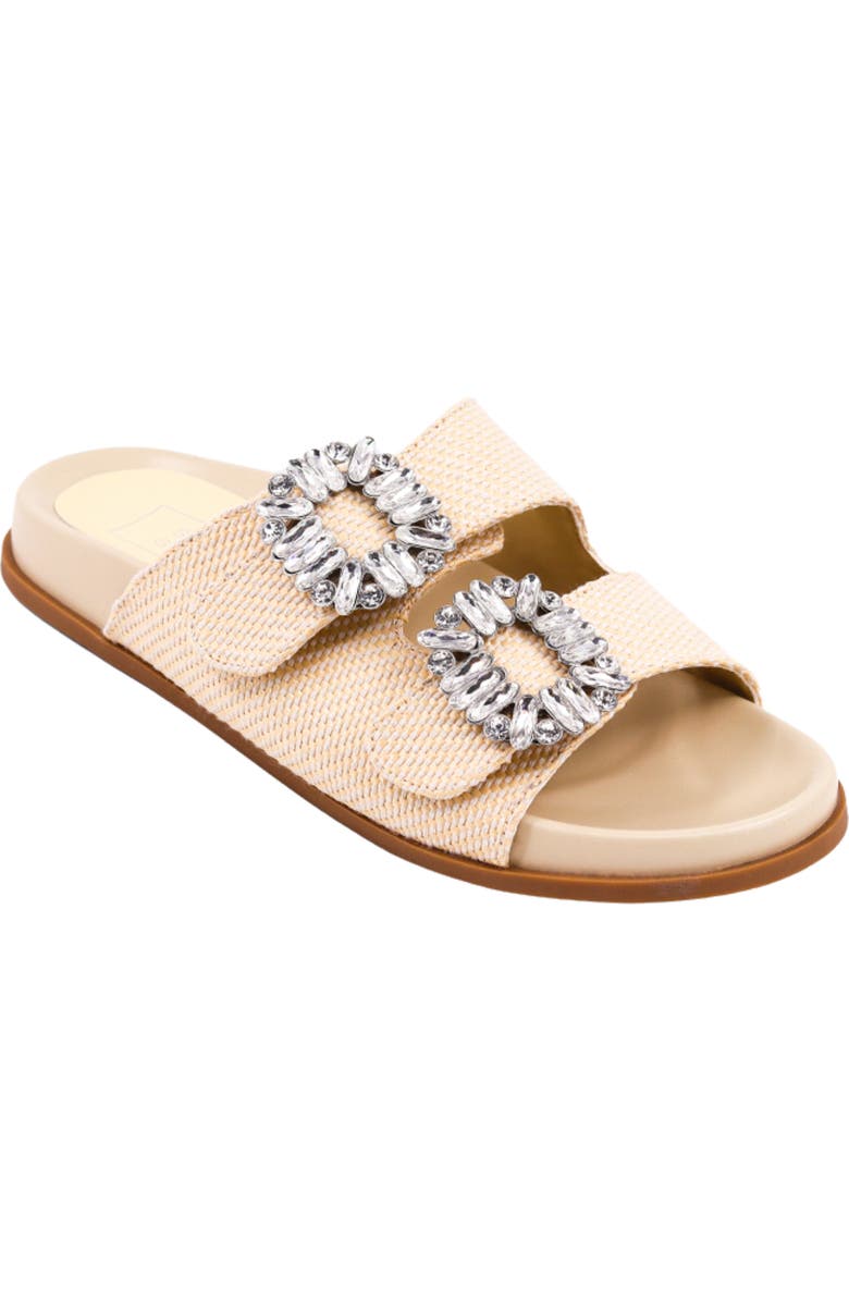 SHUSHOP Bridget Sandal, Main, color, Bone Woven