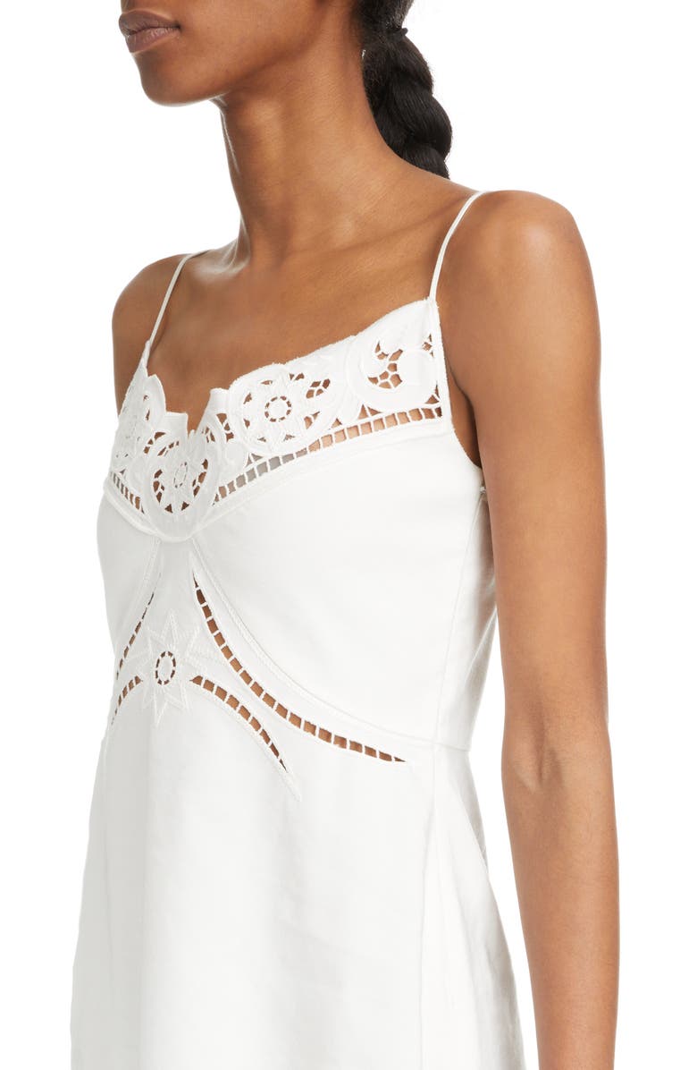 Chloé Embroidered Eyelet Sundress, Alternate, color, 