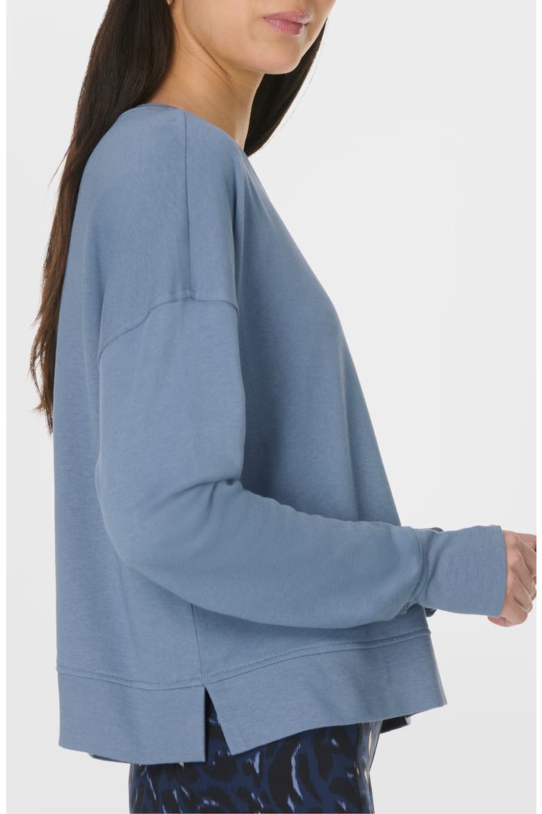 After Class Crop Sweatshirt, Alternate, color, LUXE BLUE