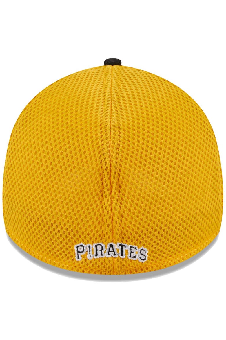 Men's New Era Black Pittsburgh Pirates Team Neo 39THIRTY Flex Hat, Alternate, color, Black
