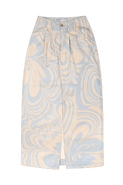 Untitled in Motion Kandran Printed Twill Pencil Midi Skirt
