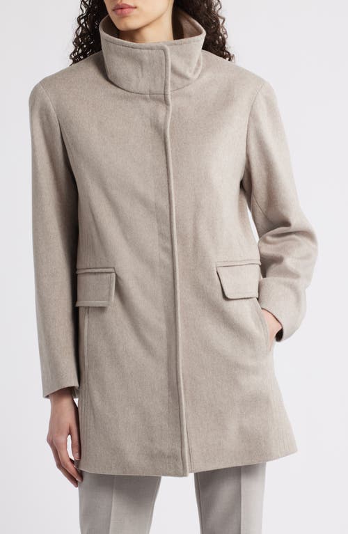 Fleurette Zoey Stand Collar Wool Car Coat