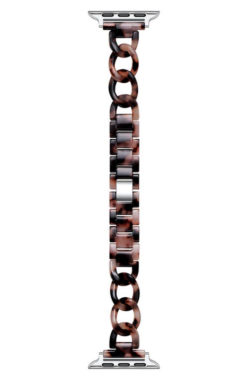 The Posh Tech Kit Tortoise Print Apple Watch® Watchband In Natural Tortoise