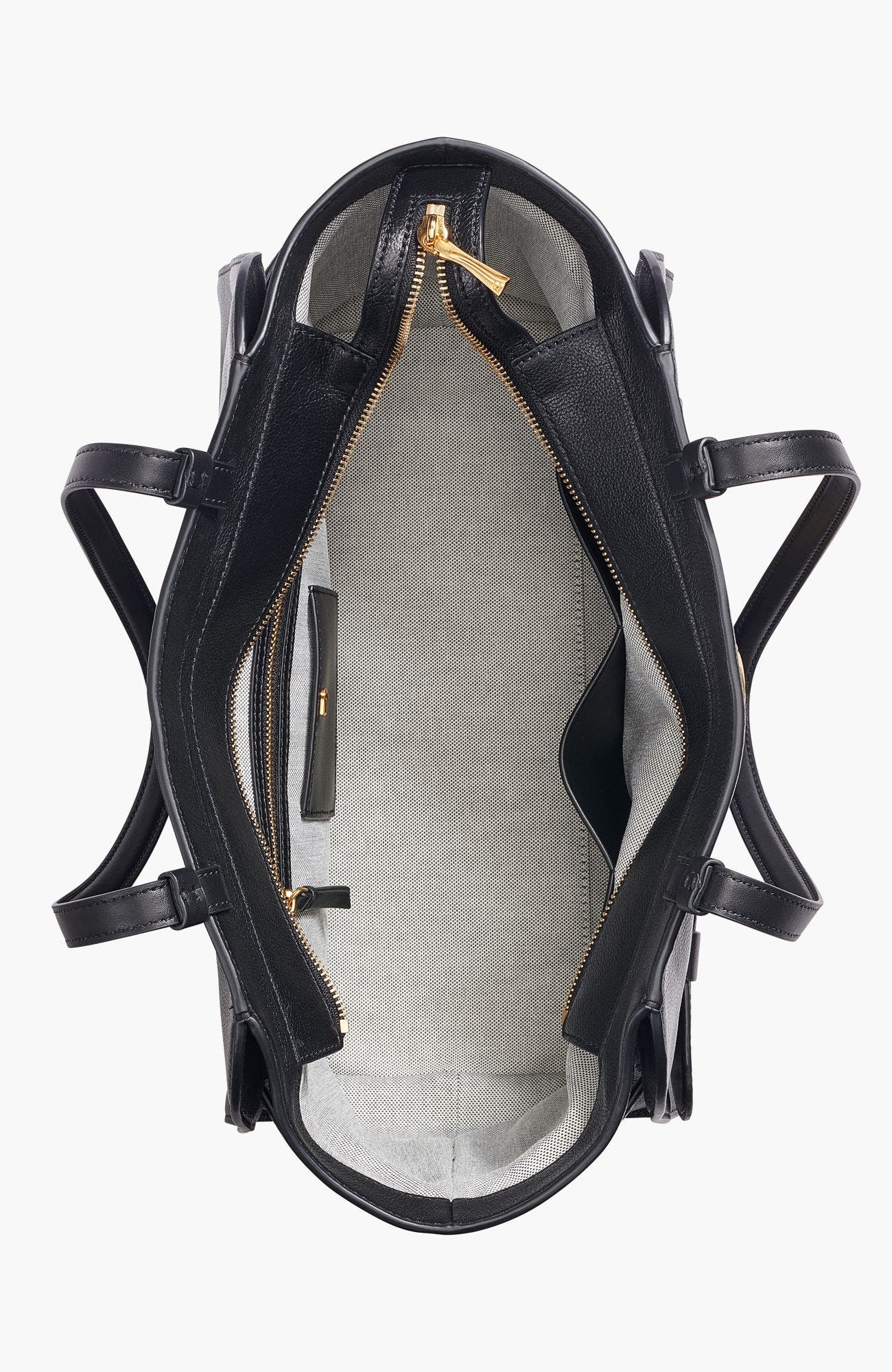 Large Keaton Tote, Alternate, color, Black/Gold
