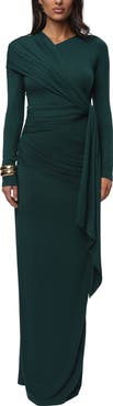 JLUXLABEL Glitz Asymmetric Maxi Dress