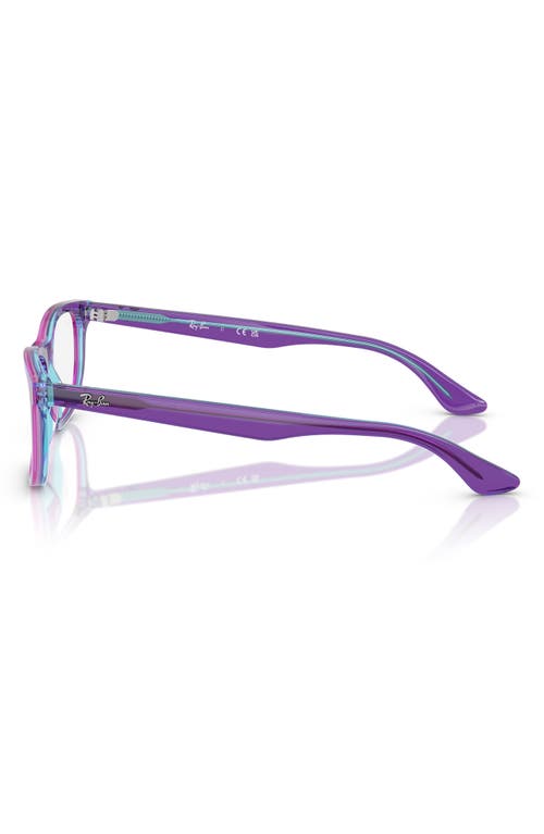 Shop Ray Ban Ray-ban Kids' 48mm Pillow Optical Glasses In Violet