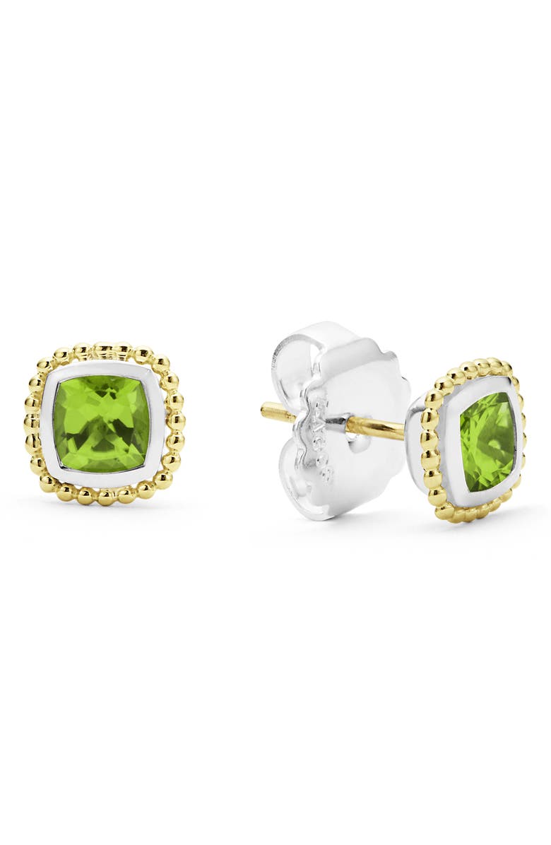 LAGOS Caviar Color Peridot Stud Earrings, Alternate, color, 
