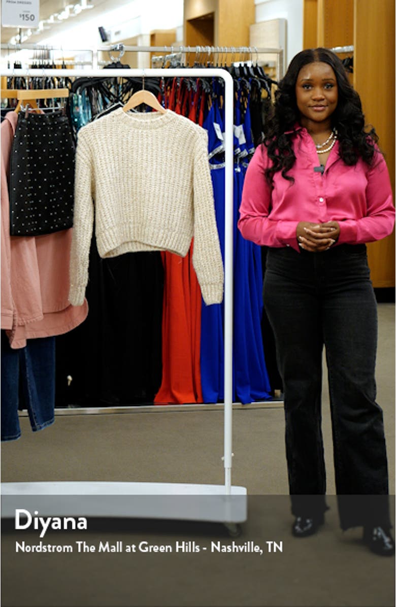 Metallic Rib Sweater, sales video thumbnail