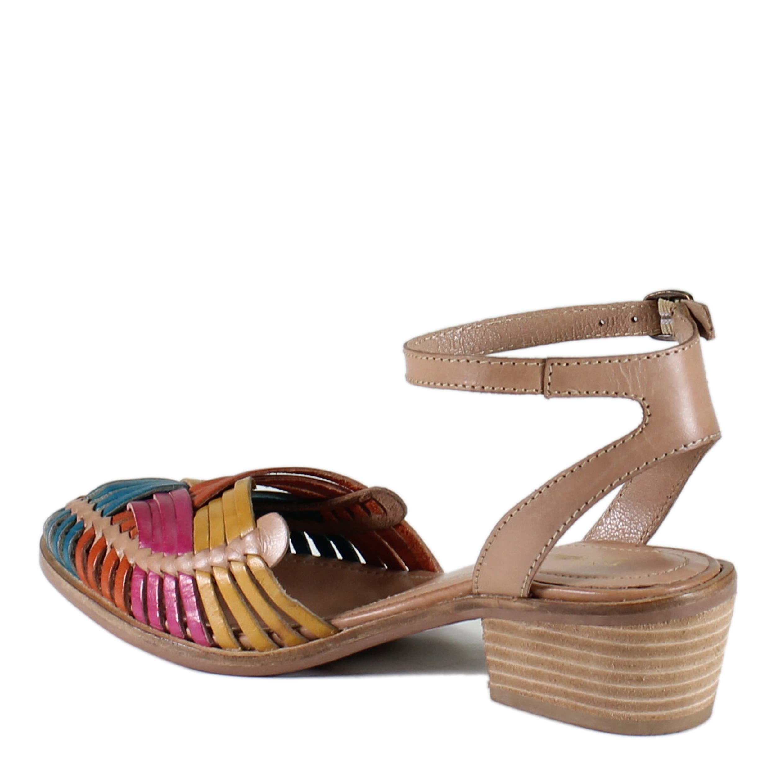 Diba True SHOOTIN STAR Leather Huarache Sandal, Alternate, color, Bright Multi