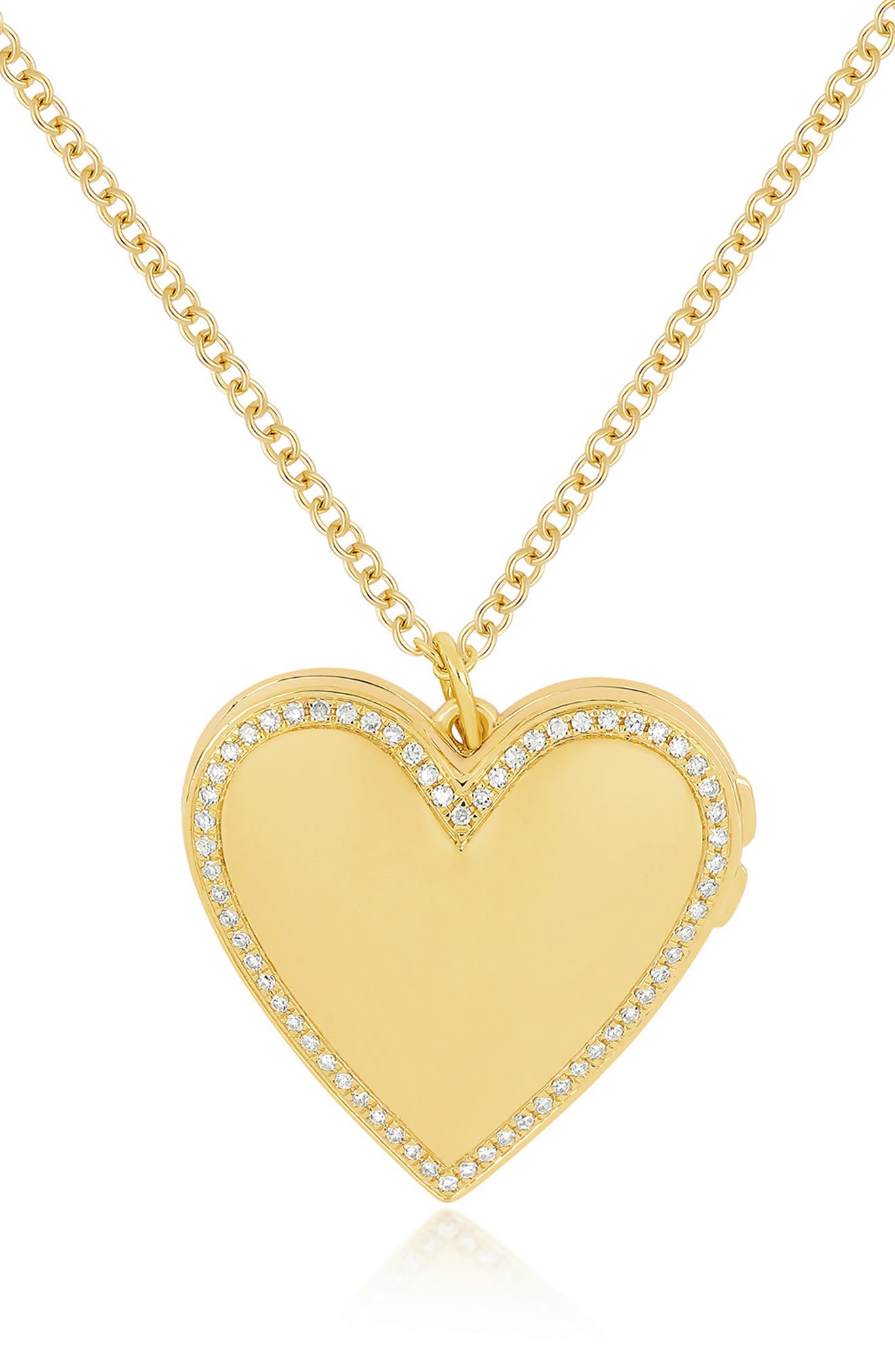 EF Collection Diamond Heart Locket Necklace (Women) | Nordstrom