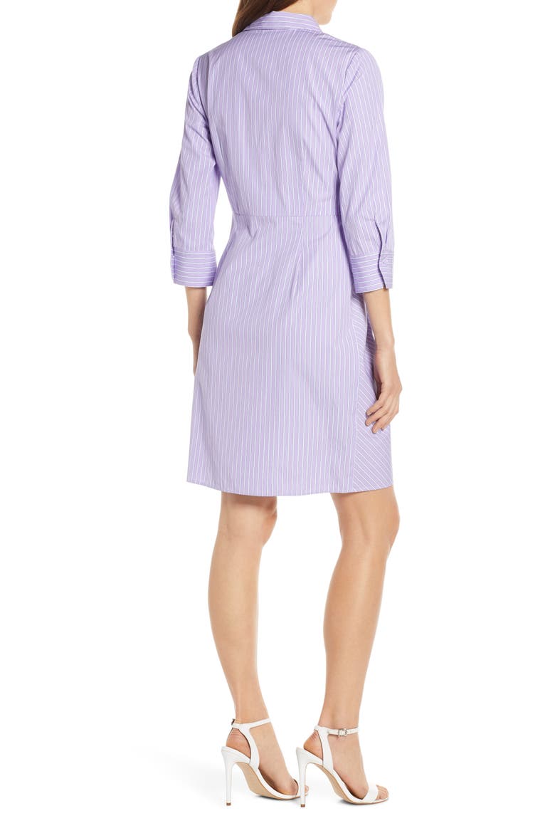 Button Front Shirtdress, Alternate, color, LIGHT PURPLE
