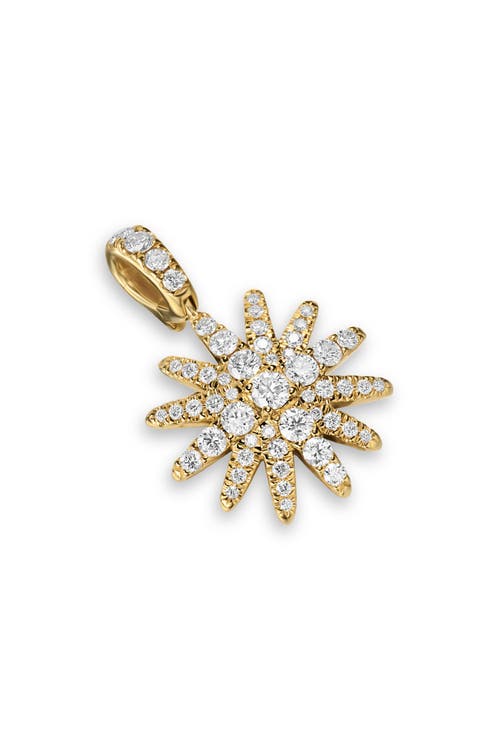 Starburst 18k Gold Diamond Amulet