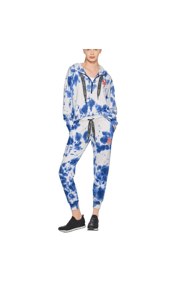 DKNY SPORT Women's DKNY Sport White/Royal New York Mets Melody Tie-Dye Jogger Pants, Alternate, color, White