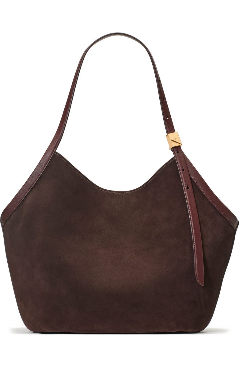 Kate Spade New York deco suede tulip tote, Main, color,