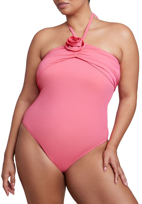 Rosette Halter One Piece (Plus)