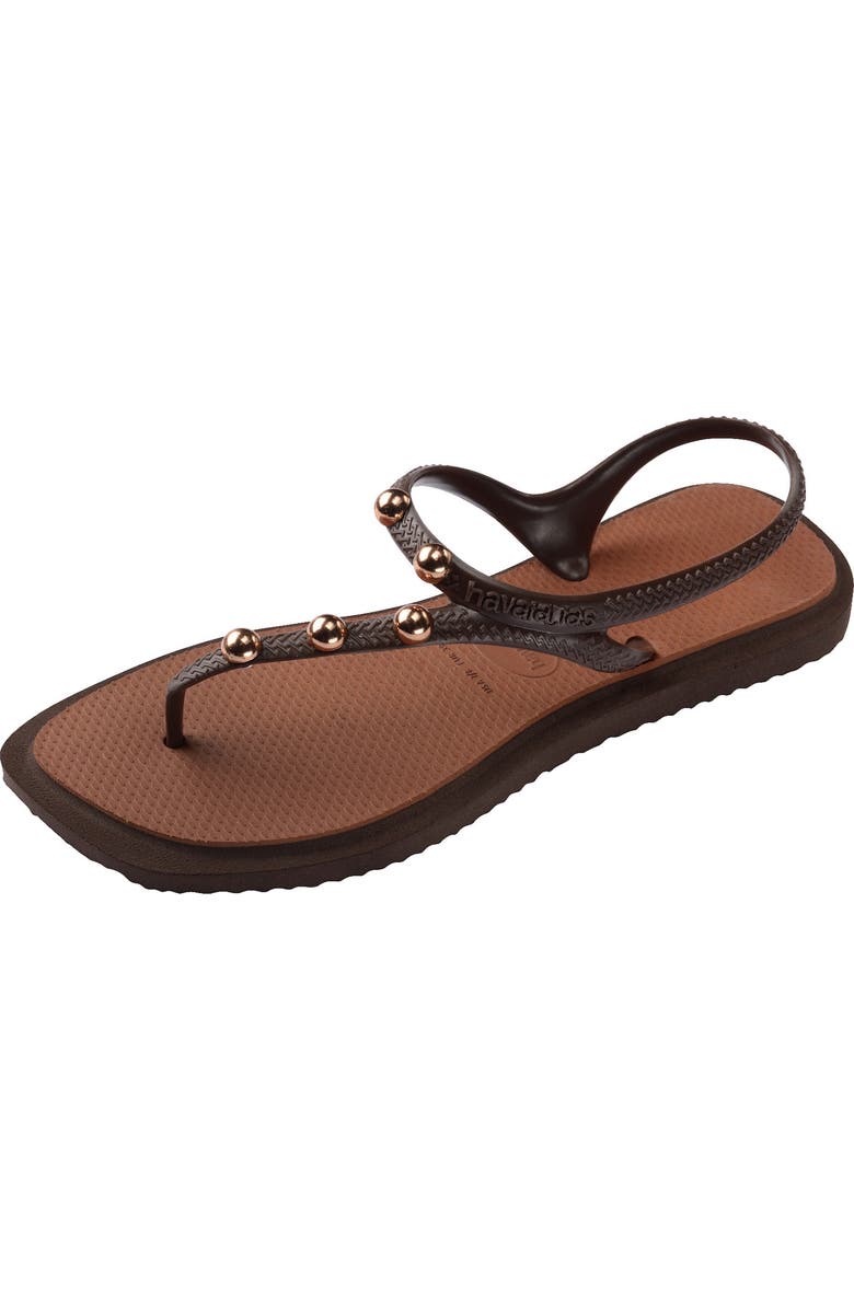 Havaianas Flash Fusion Sandal, Alternate, color, Coffee/ Rust