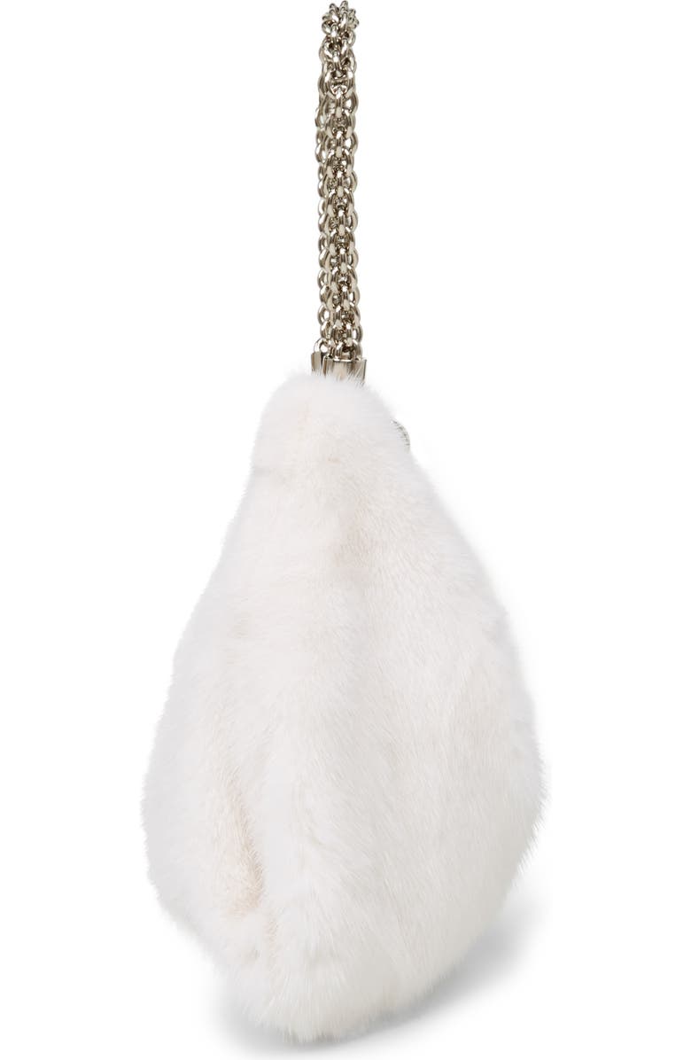 Jimmy Choo Callie Genuine Mink Fur Clutch, Alternate, color,