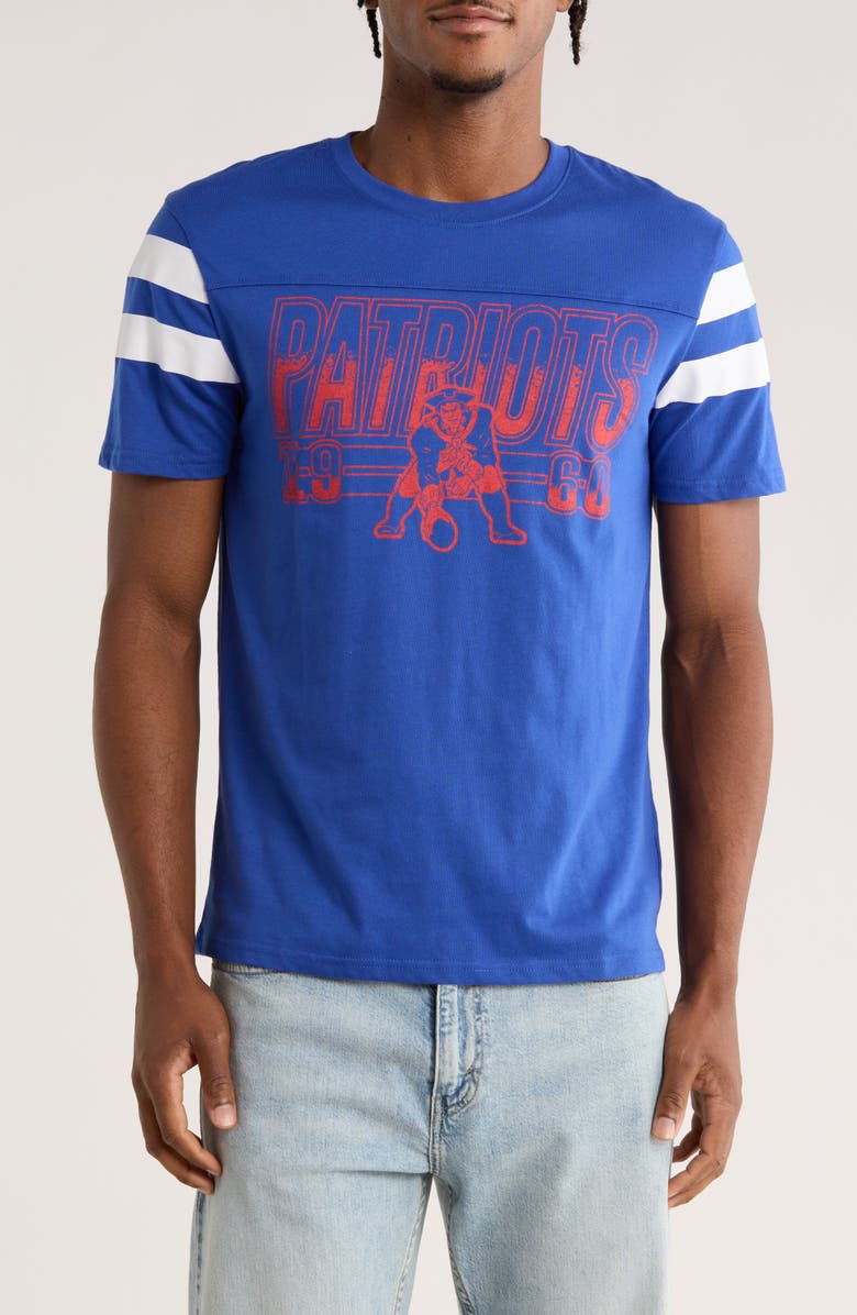 Junk Food New England Patriots Gridiron T-Shirt, Main, color, Liberty