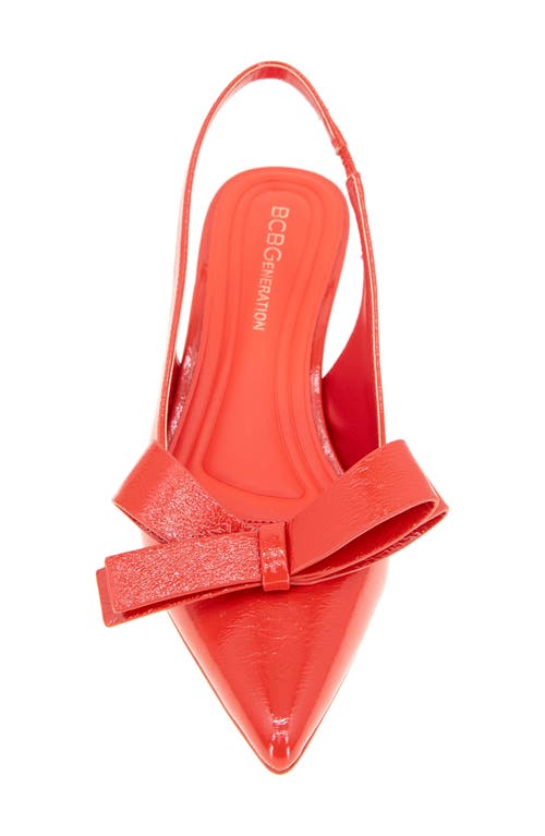 Bcbgeneration Kasti Pointed Toe Slingback Pump In Red