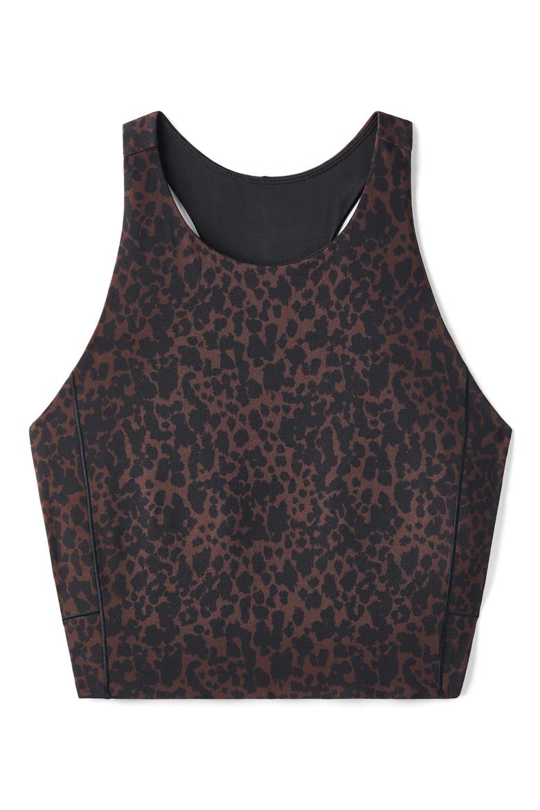 Revive Longline Bra, Alternate, color, JAVA LEOPARD