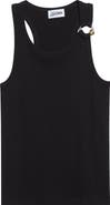 Jean Paul Gaultier Ring Detail Cotton Rib Tank
