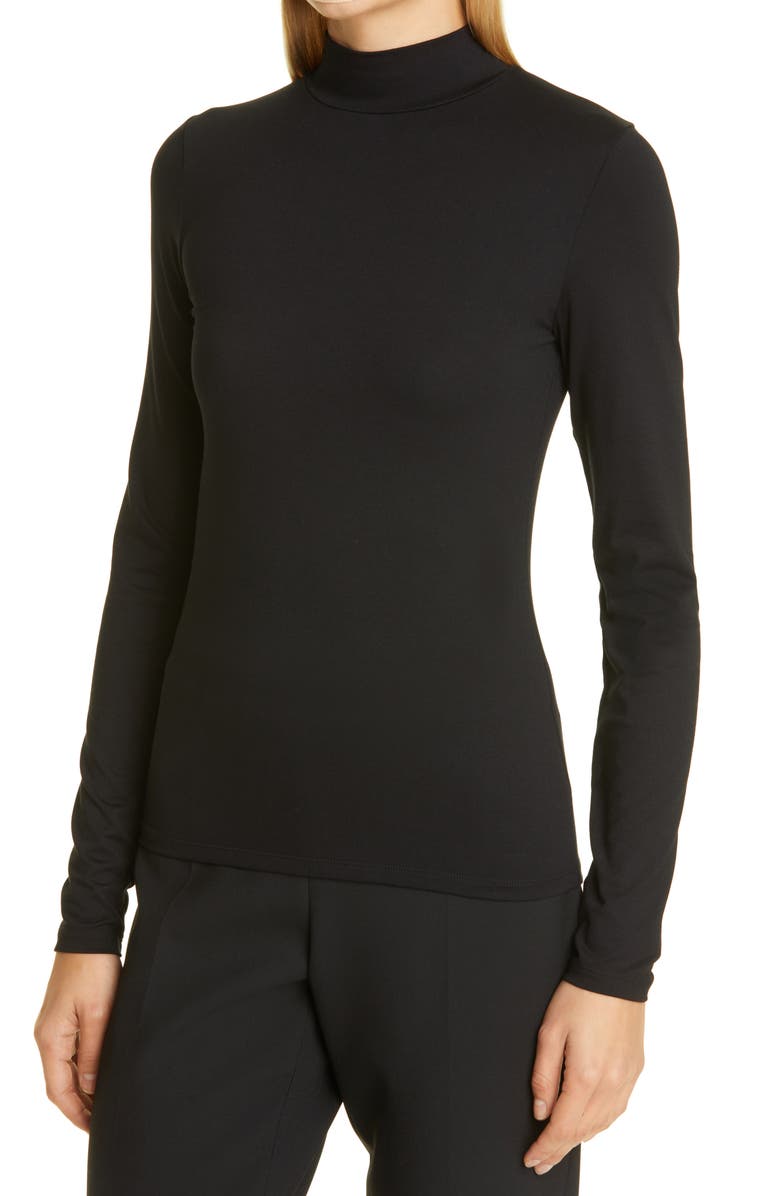 BOSS Emata Mock Neck Modal Blend Top, Alternate, color, 