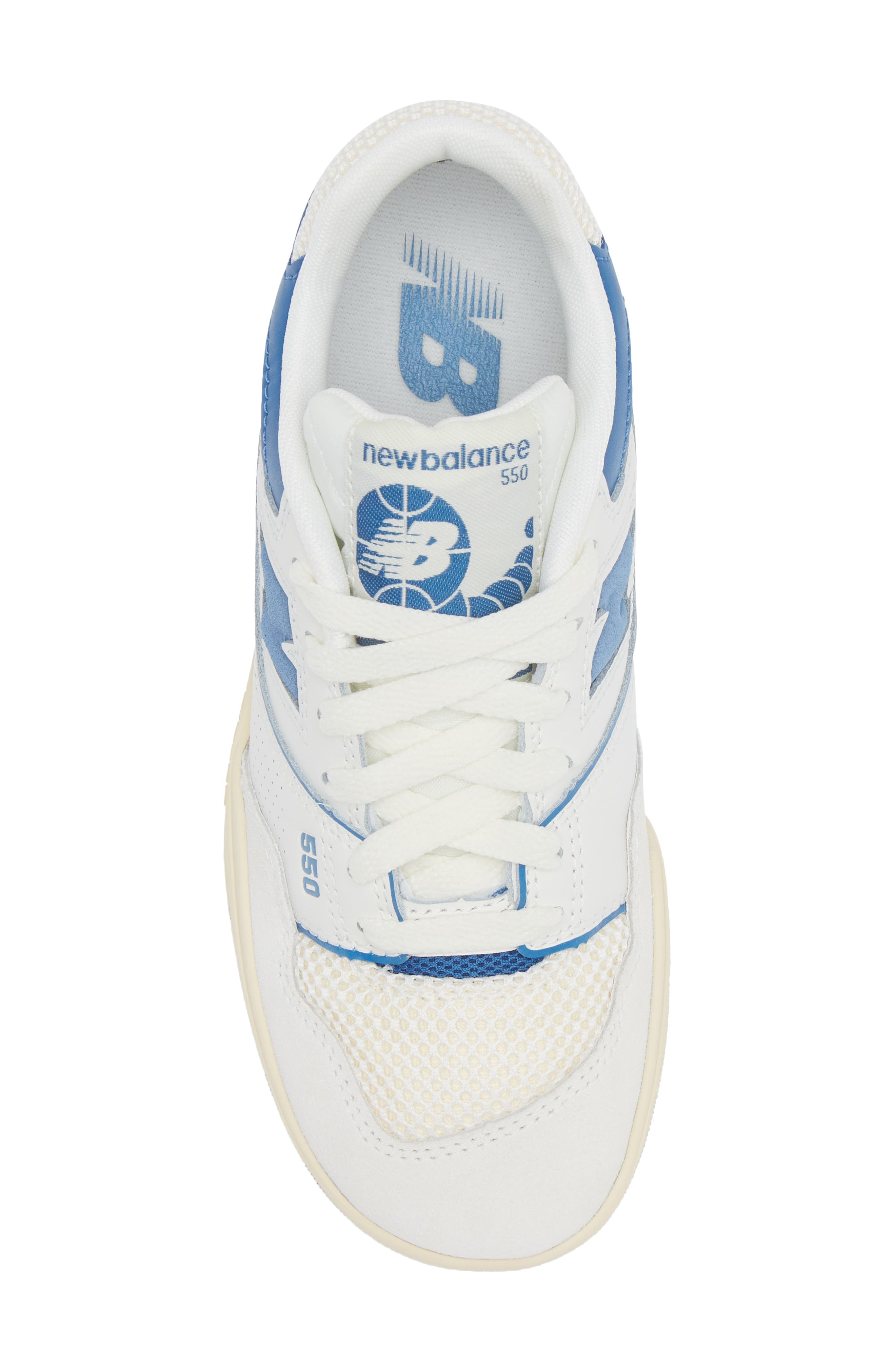 New Balance 550 Basketball Sneaker, Alternate, color, Heron Blue/ Sea Salt