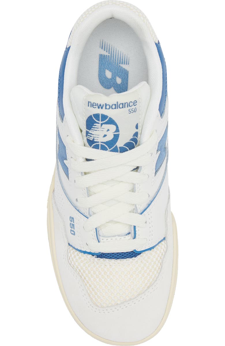 New Balance 550 Basketball Sneaker, Alternate, color, Heron Blue/ Sea Salt