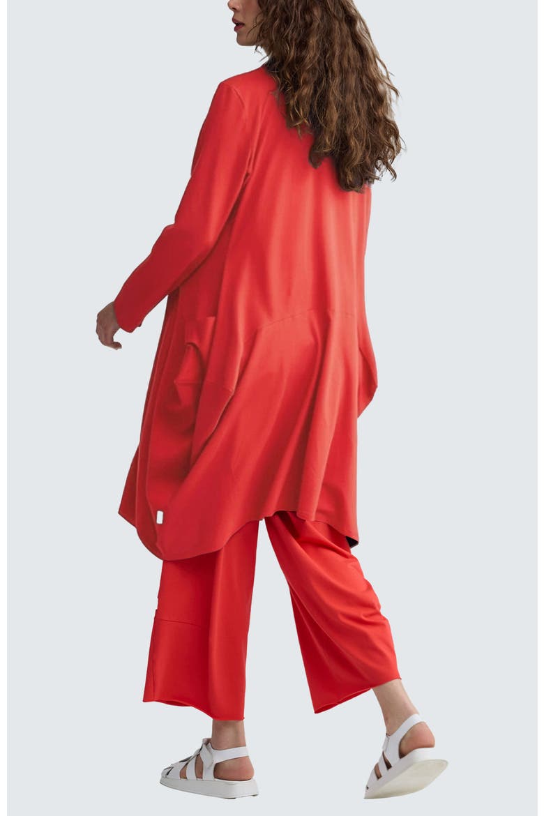 Liora Voluminous Jersey Jacket, Alternate, color, Vermillion