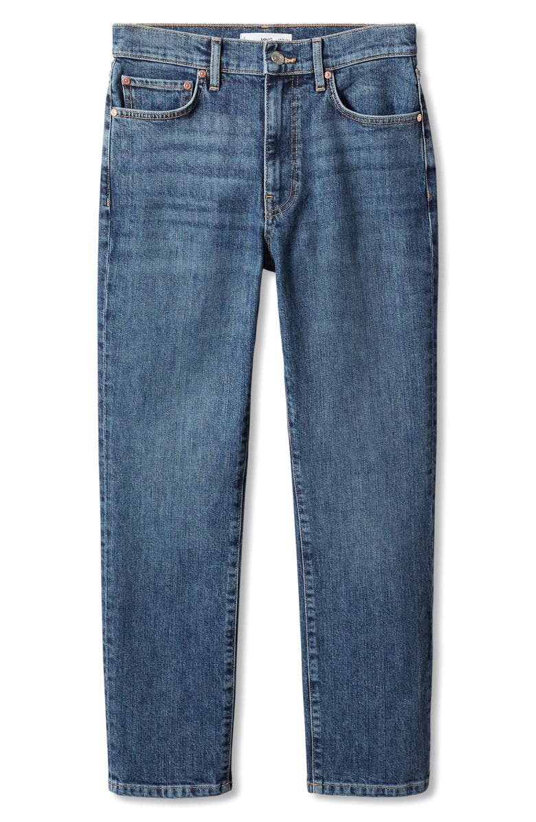 MANGO High Waist Crop Slim Jeans, Alternate, color, 