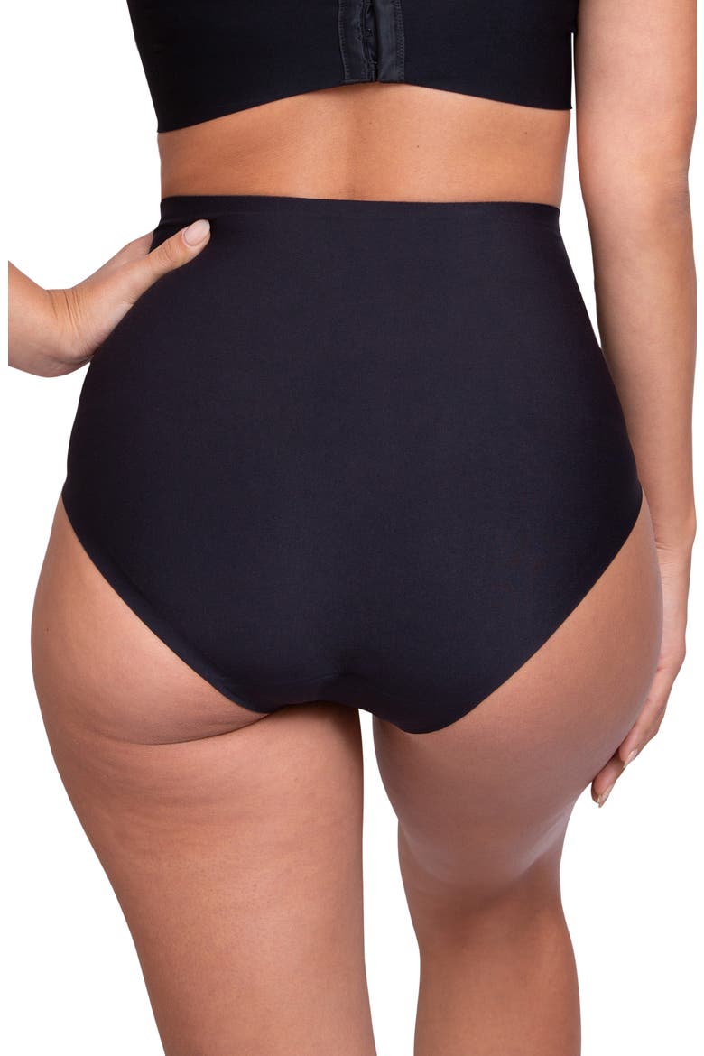 Assorted 2-Pack Period & Leak Resistant High Waist Super Light Absorbency Smoothing Briefs, Alternate, color, BLACK/ BLACK