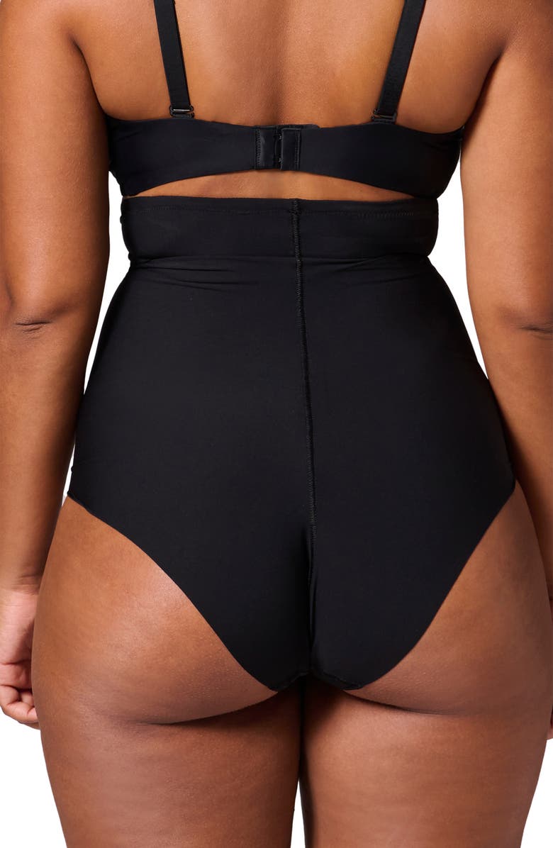 Simone Perele Story High Waist Shaping Briefs, Alternate, color, Black