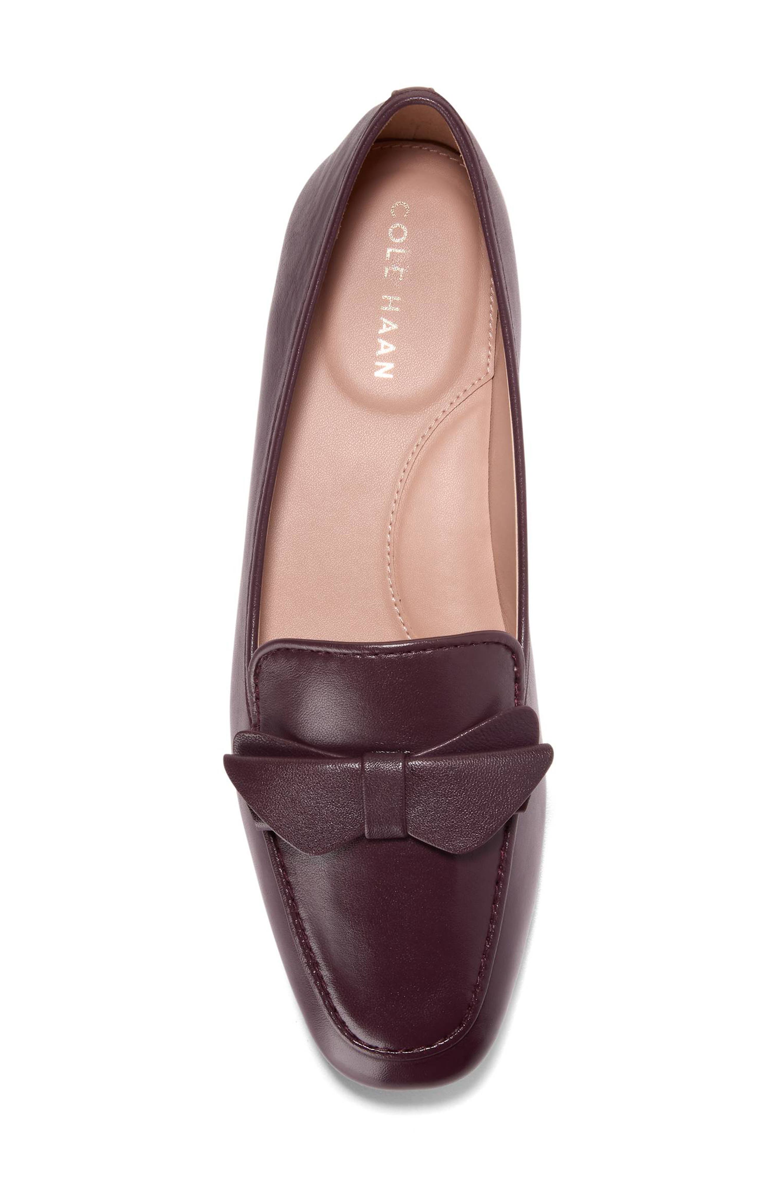 Payson Knot Loafer, Alternate, color, BLACK GARNET LEATHER