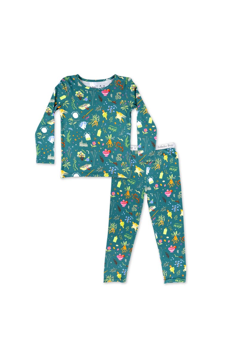 Bellabu Bear Kids' Mandrakes Potions & Herbs Set of 2 Piece Pajamas, Main, color, Mandrakes Potions & Herbs