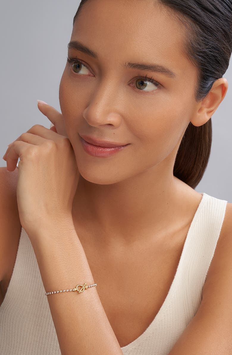 LAGOS Signature Caviar Ball Chain Bracelet, Alternate, color, Gold