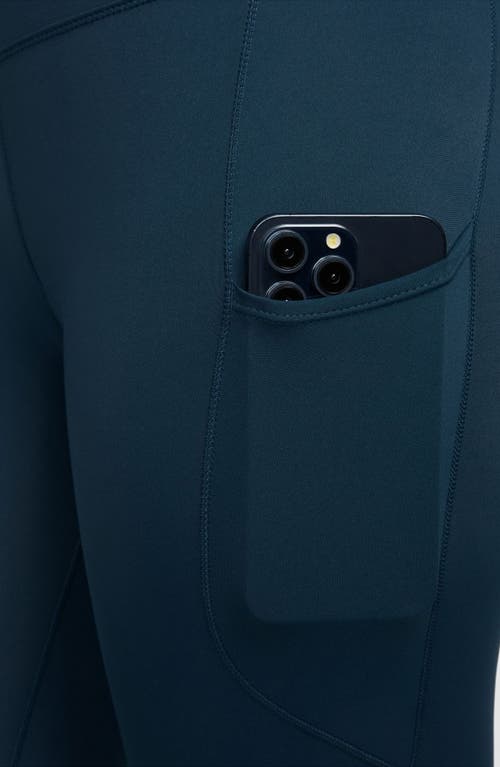 Nike Women's One High-waisted 7/8 Leggings With Pockets In Armrnv/black