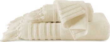 Ava Tied Fringe Bath Towel