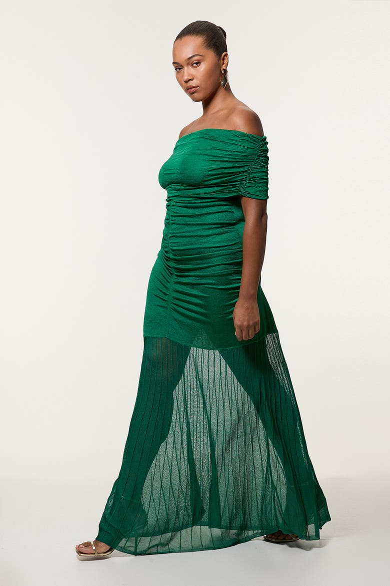 Long Sleeve Maxi Dress, Alternate, color, Green