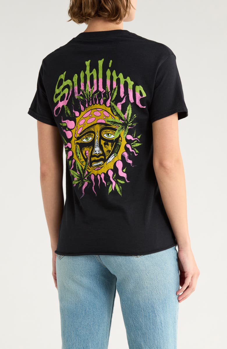 Merch Traffic Sublime Sun Graphic T-Shirt, Alternate, color, Solid Black